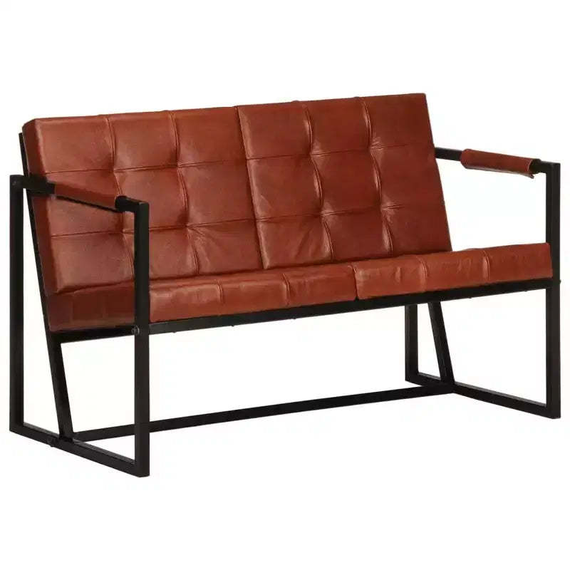 vidaXL Sofa Real goat leather in Durable