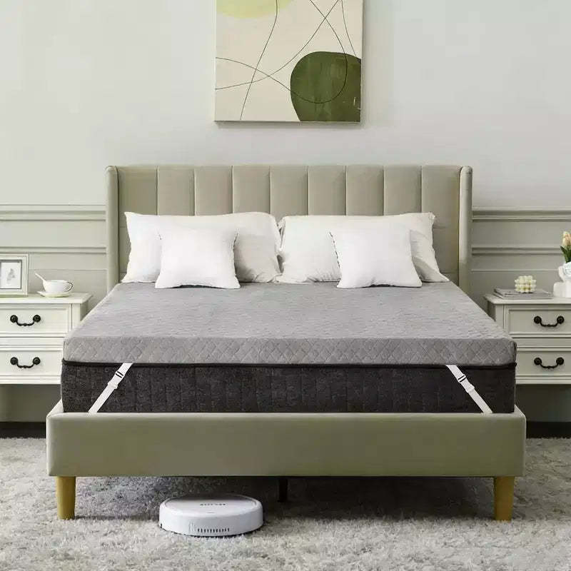 Dyonery Twin Size Bed Topper for Back Pain Relief  3 Inch Extra Firm High-Density Foam with Non-Slip Grip & Removable Washable Cover