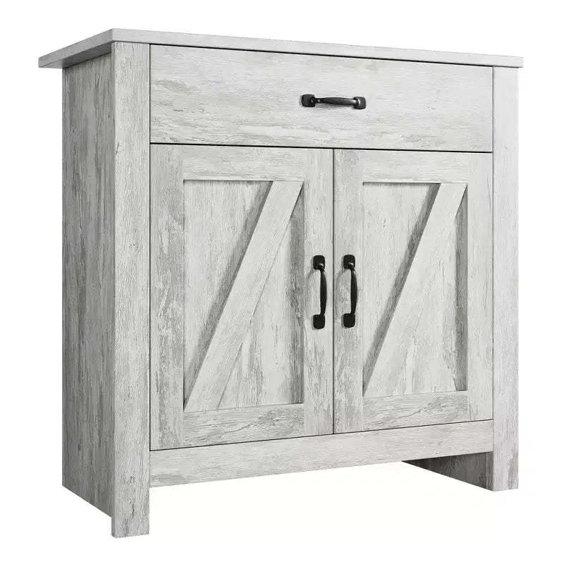 Sideboard Cabinet, Kitchen Storage Cabinet with Drawers, Door, Adjustable Shelves, Freestanding Hutch Cabinet with Buffet Cupboard