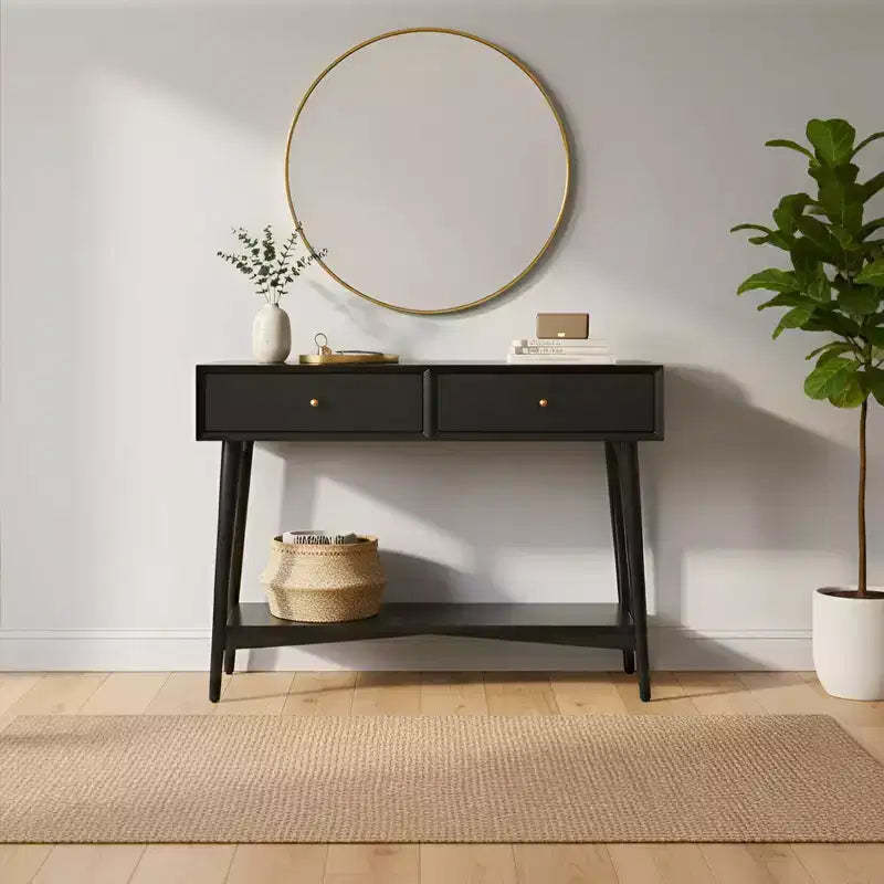 Flynn Console Table, Black