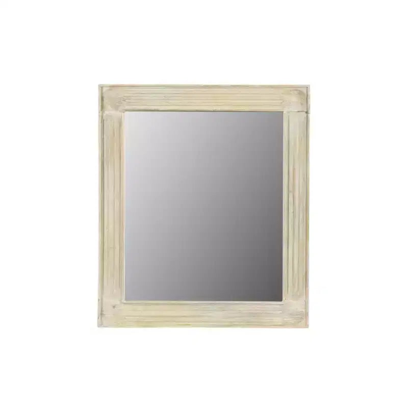 HomeRoots 40 White Solid Wood Framed Accent Mirror