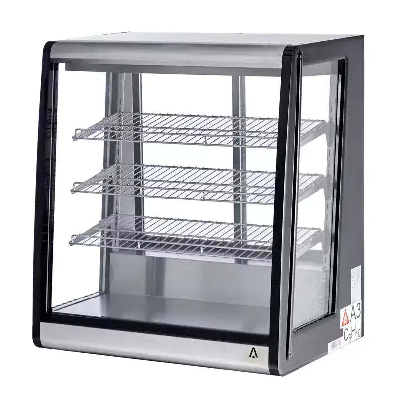 Commercial Display Refrigerator 6.9 Cu Ft, Countertop Refrigerated Display Case with LED Lighting for Bakery, Cafe, 110V/190W