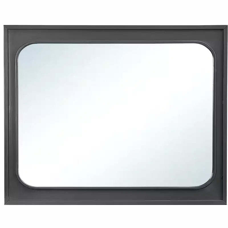 Passion Furniture Wave 45 in. W x 36 in. H Rectangle Wood Frame Wenge Dresser Mirror