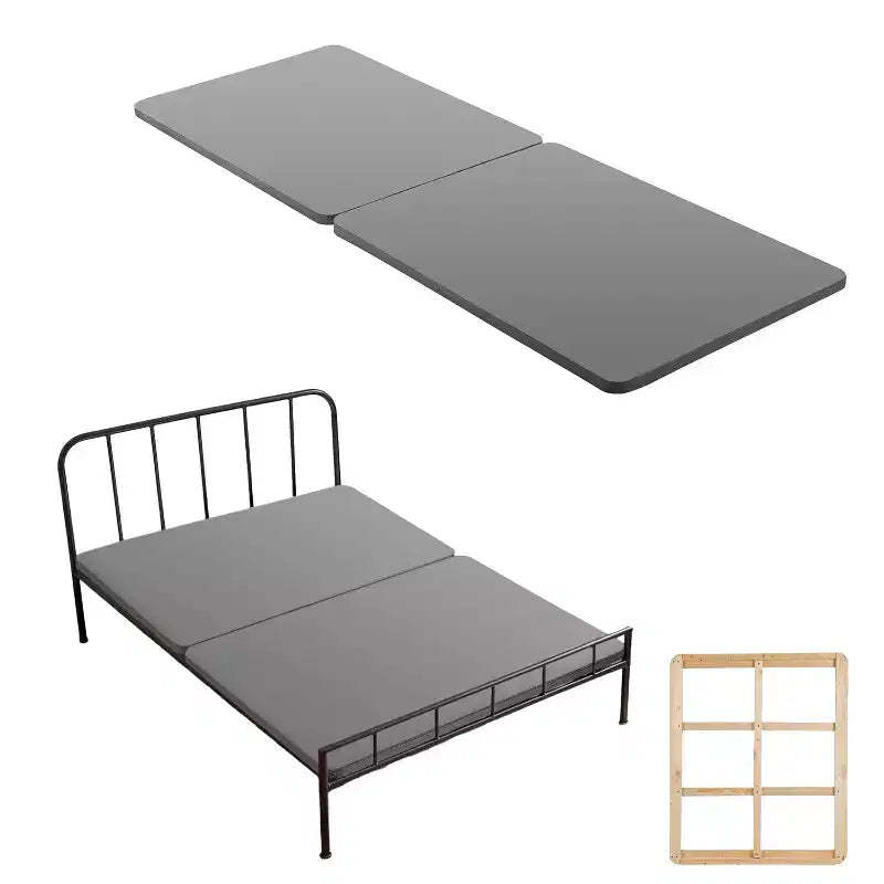 VEVOR Full Size Bunkie Board, 1.5 in Bed Board Slats with 200D Oxford Cloth, Wooden Mattress Support for Full Size Bed, Gray