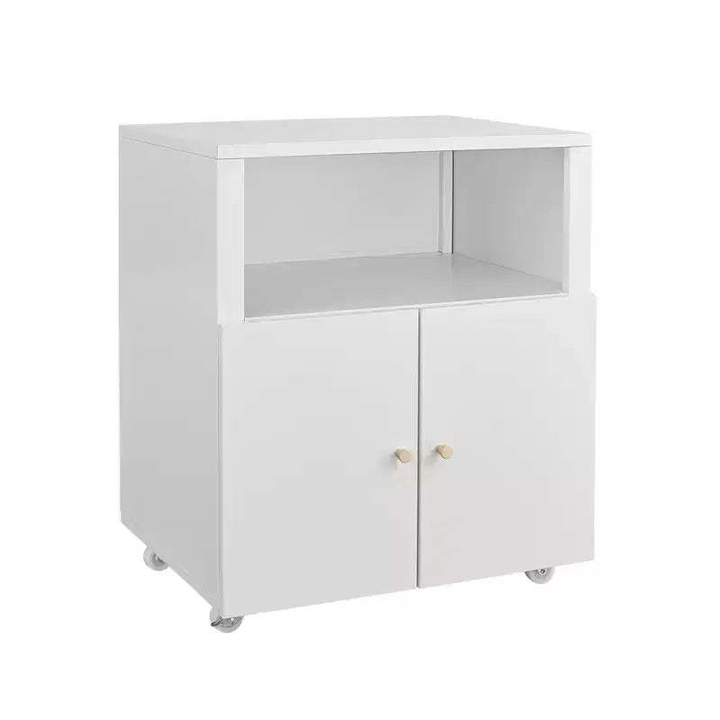 Mobile Metal File Cabinet with Doors and Lock, Adjustable Shelf, Under Desk Storage Organizer, for Home, Office