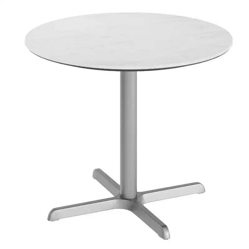 Flash Furniture Acadia Indoor Outdoor Tabletop with TopGuard HPL Technology and Cast Iron Bistro Table Base