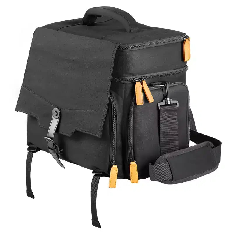 VEVOR Miniature Storage Carrying Figure Bag, Fits 16 Infantry Minis, Miniature Transport Bag with Handle & Adjustable Shoulder Strap,Black