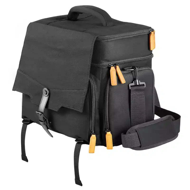 VEVOR Miniature Storage Carrying Figure Bag, Fits 16 Infantry Minis, Miniature Transport Bag with Handle & Adjustable Shoulder Strap,Black