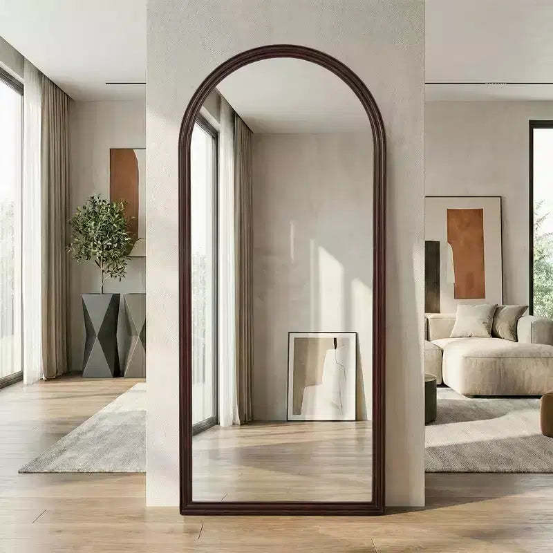 Dovelina 71H x 31W Arch Full Length Mirror Decorative Leaning Mirror Modern Wall Bathroom Mirror for Living Room Dining Room Entryway Bedroom