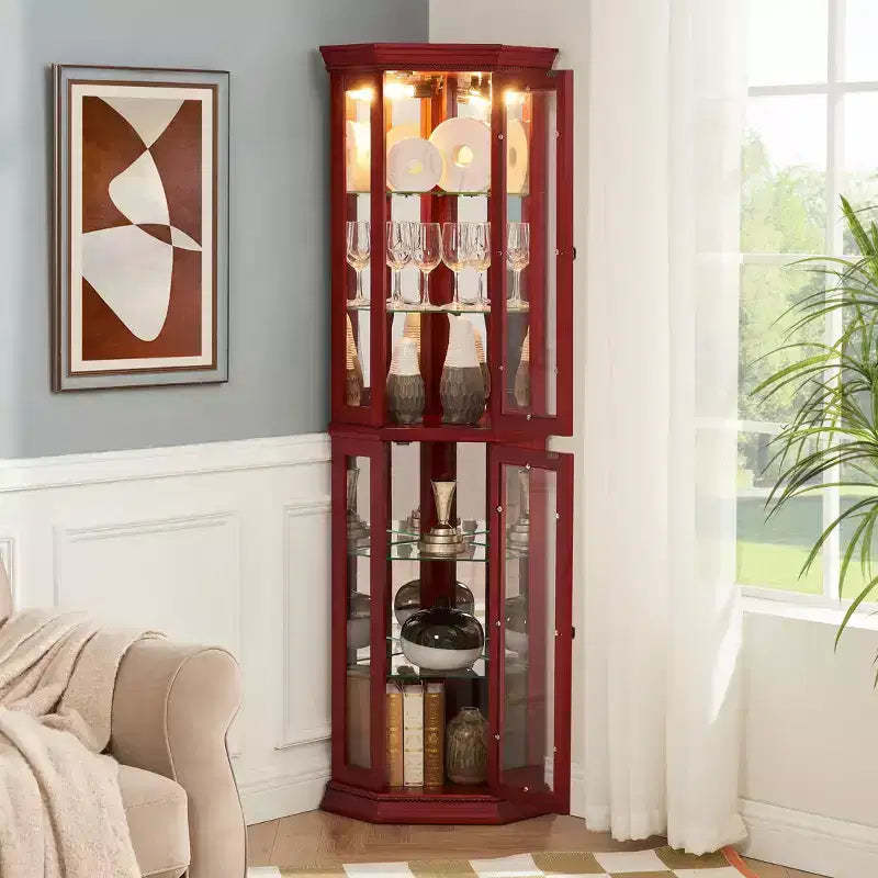 MAYEERTY Bathroom Storage Cabinet Waterproof MDF Enclosed Doors Adjustable Shelves Toiletries Organizer