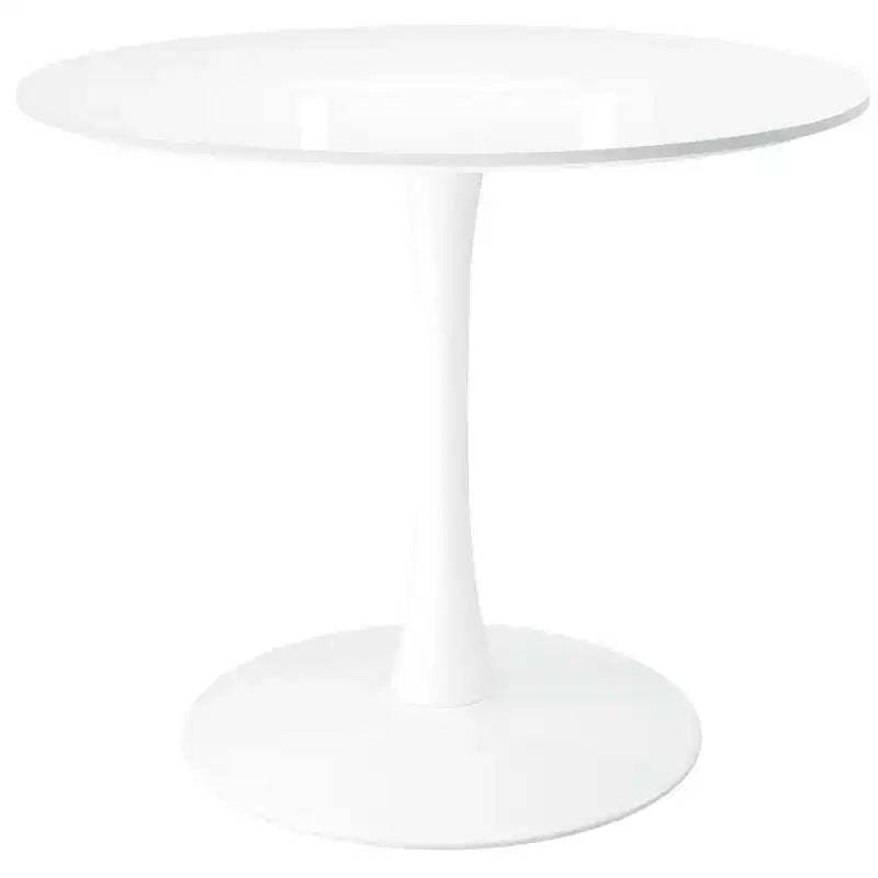 HomeRoots 36 White Metal Dining Table