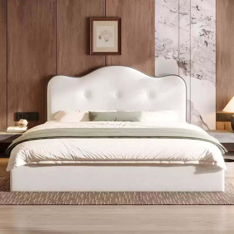 Christopher Knight Home Jackson Velvet Upholstered Platform Bed With Wavy Headboard