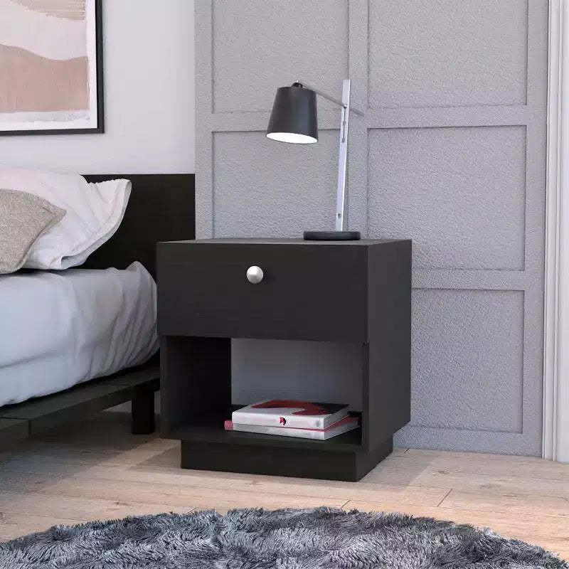 Sumter 1 Stylish Functional 1 Drawer Nightstand for Bedroom Living Room