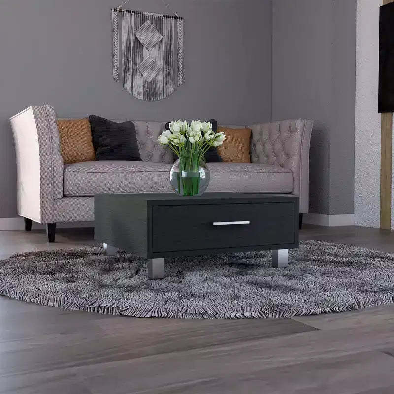 Fun little toys brand Beijing Coffee Table, One Drawer, Four Legs -Black