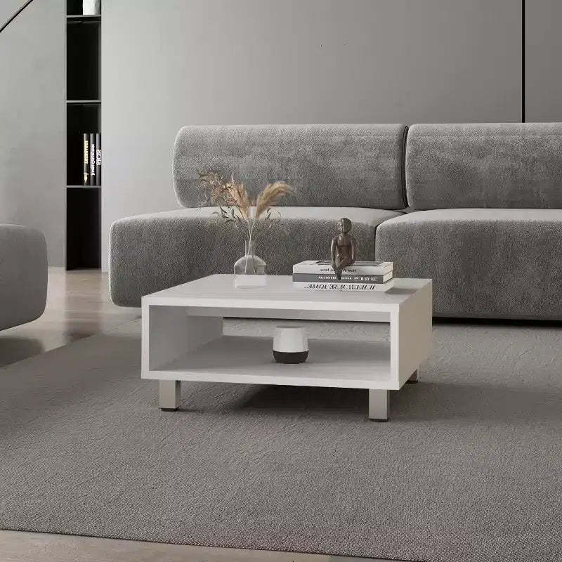 Fun little toys brand White Coffee Table with Open Storage