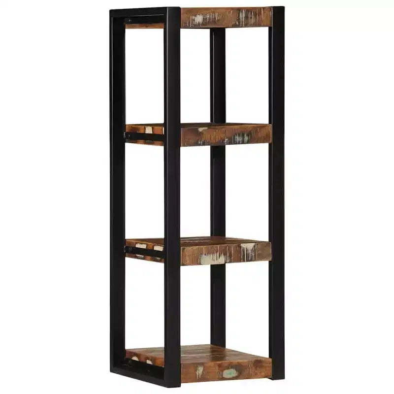 vidaXL Wall Shelf Multicolor Reclaimed Wood Wall Shelf Square
