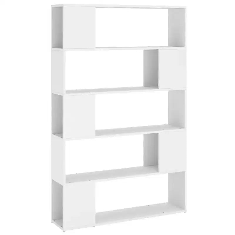 vidaXL Book Cabinet Room Divider White Engineered wood 39.4x9.4x61.0 in