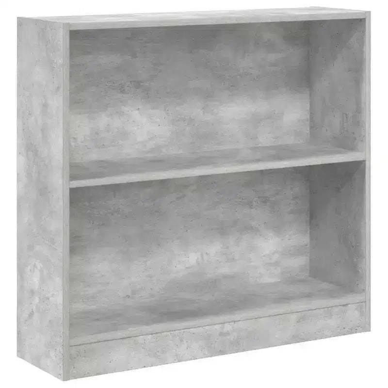 vidaXL Bookshelf Concrete Grey Engineered Wood Compact Bookshelf
