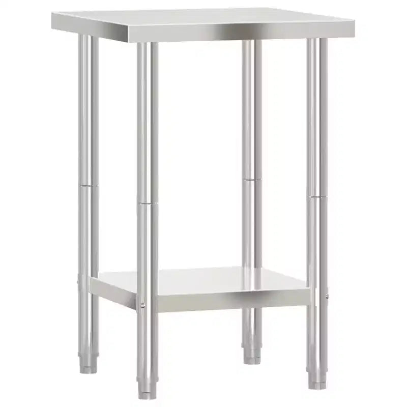 vidaXL Kitchen Work Table 43.3x21.7x33.5 Stainless Steel