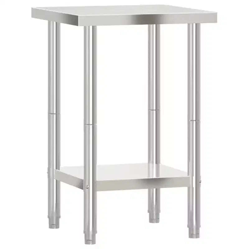 vidaXL Kitchen Work Table 43.3x21.7x33.5 Stainless Steel
