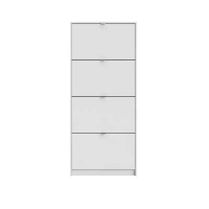 Tvilum, Bright 4 Drawer Shoe Cabinet, White