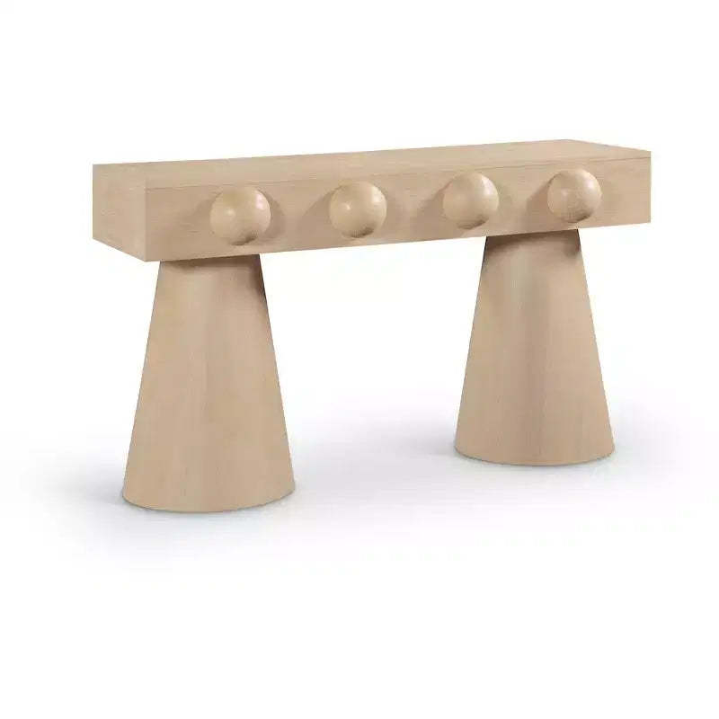 Meridian Furniture Bracciano Natural Oak Veneer Console Table