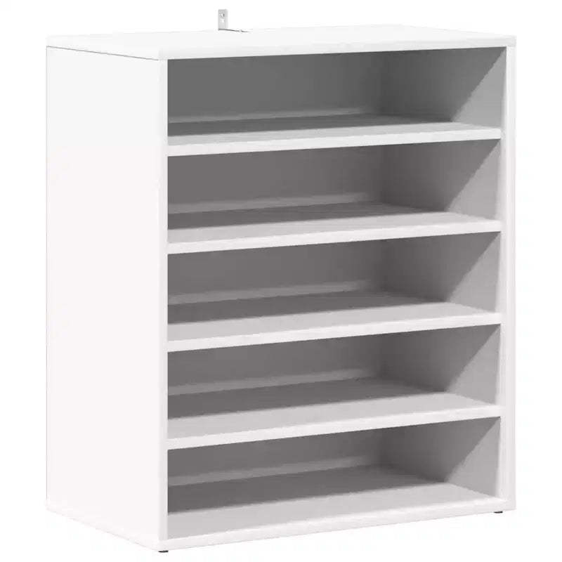 vidaXL Shoe Cabinet White Engineered wood Medium Shoe Cabinet