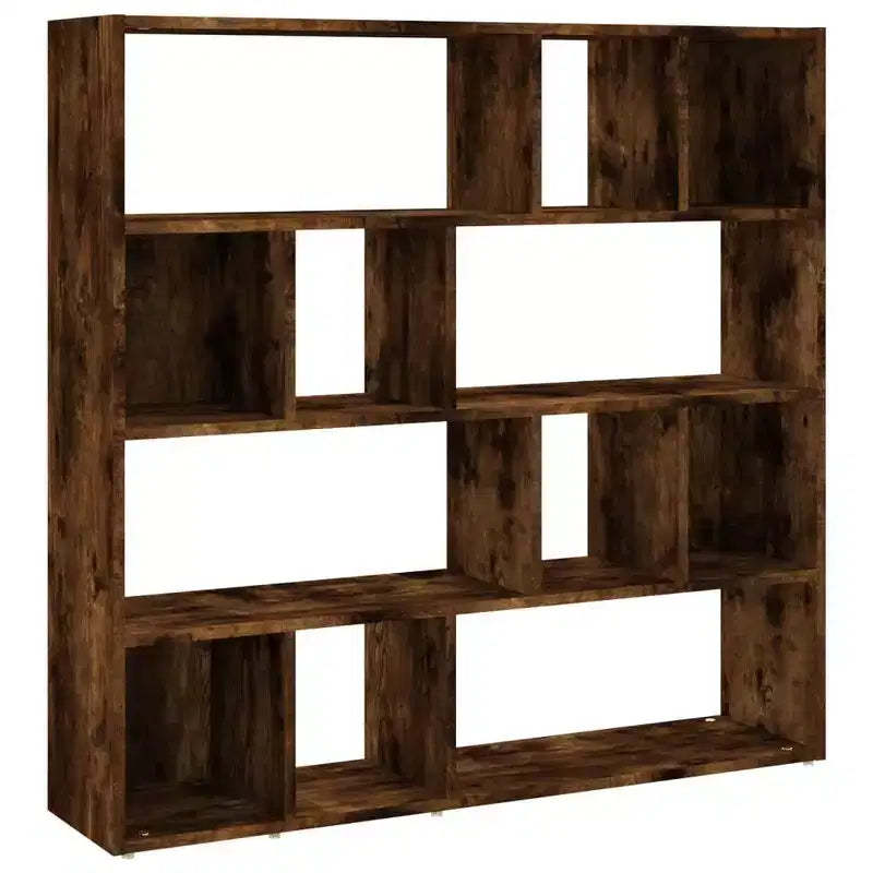 vidaXL Book Cabinet/Room Divider Smoked Oak 41.3x9.4x40.2