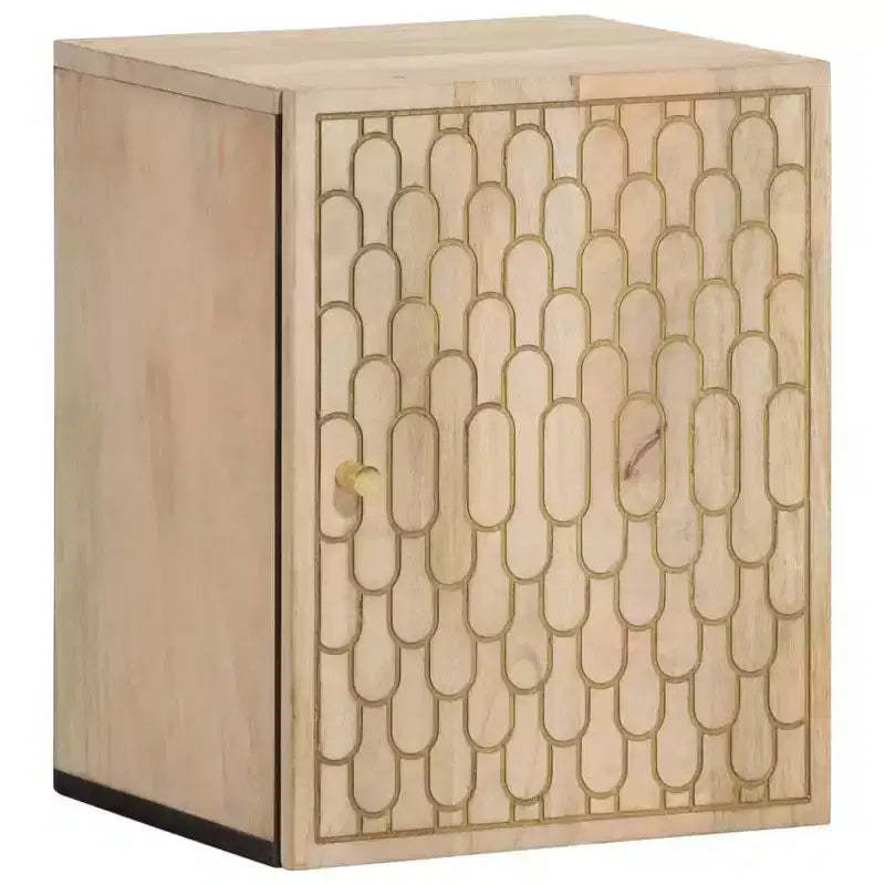 vidaXL Bathroom Wall Cabinet Bleach Natural