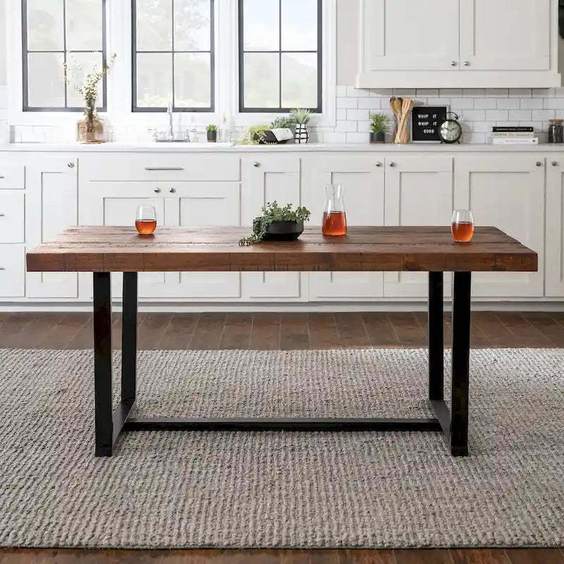 Middlebrook Solid Wood 72-inch Distressed Dining Table