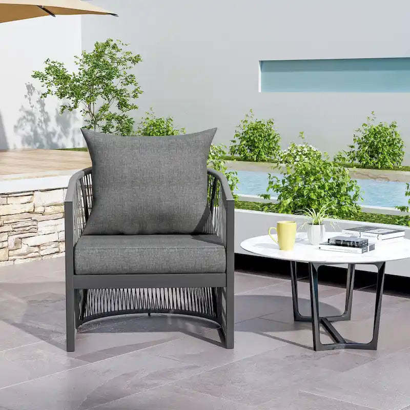 Christopher Knight Home Aluminum Outdoor Elegance Lounge Chair