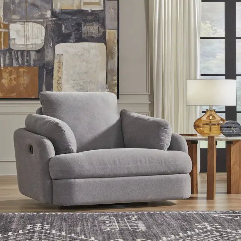 Signature Design by Ashley Modmax Dark Gray Swivel Glider Recliner