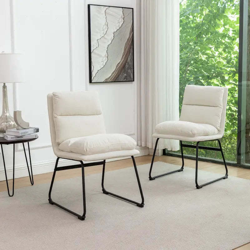 Upholstered Dining Chairs, Set of 2