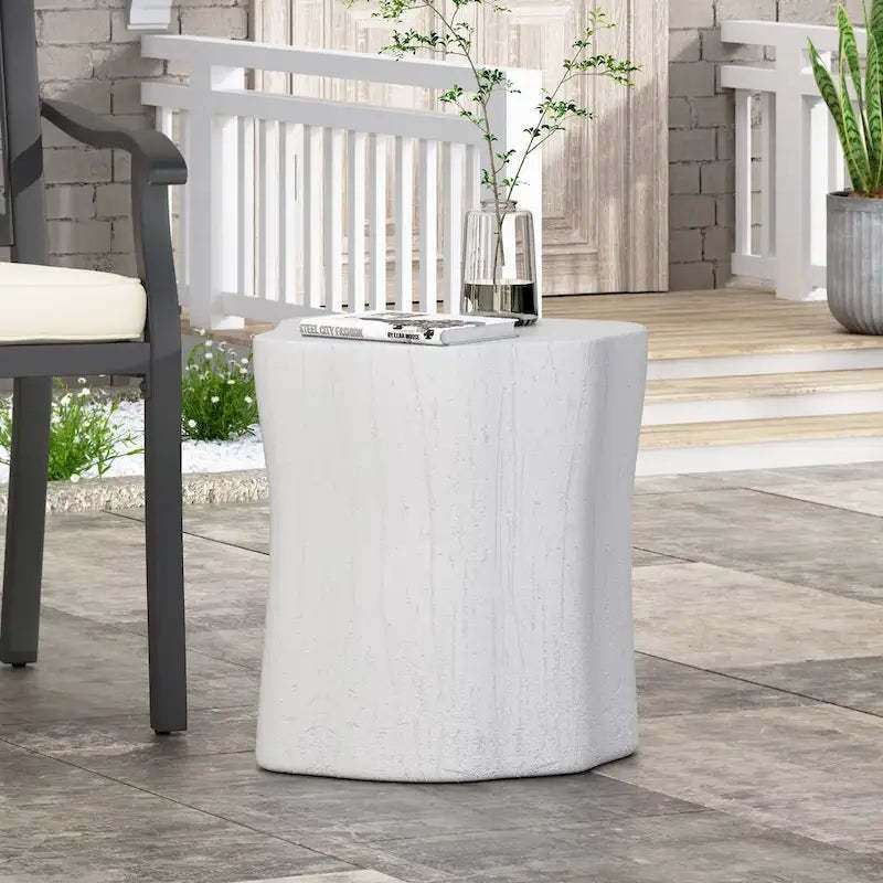 Outdoor LightWeight Concrete Side Table