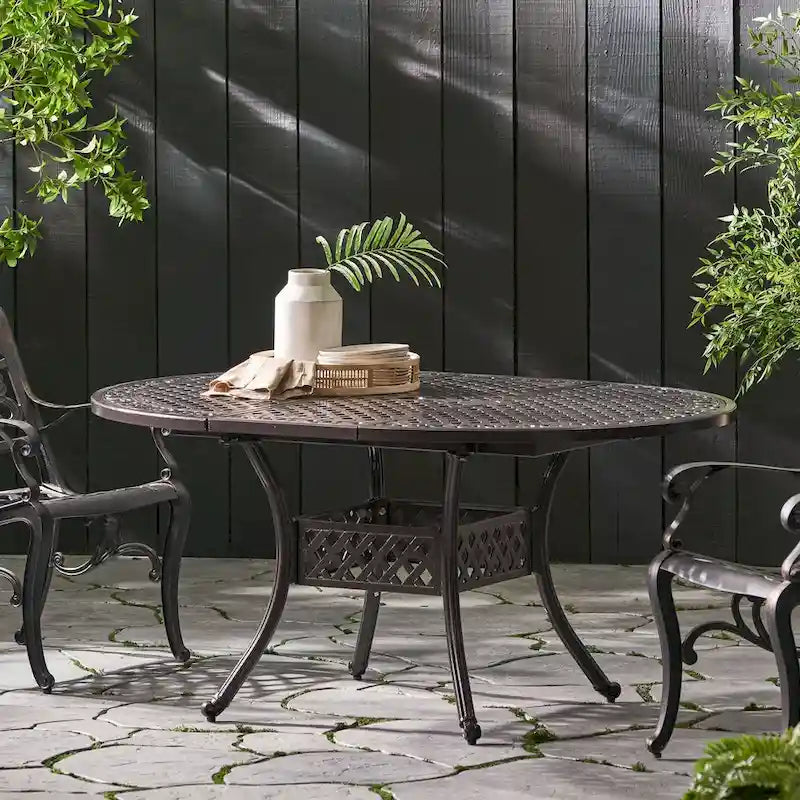 Outdoor Expandable Aluminum Dining Table