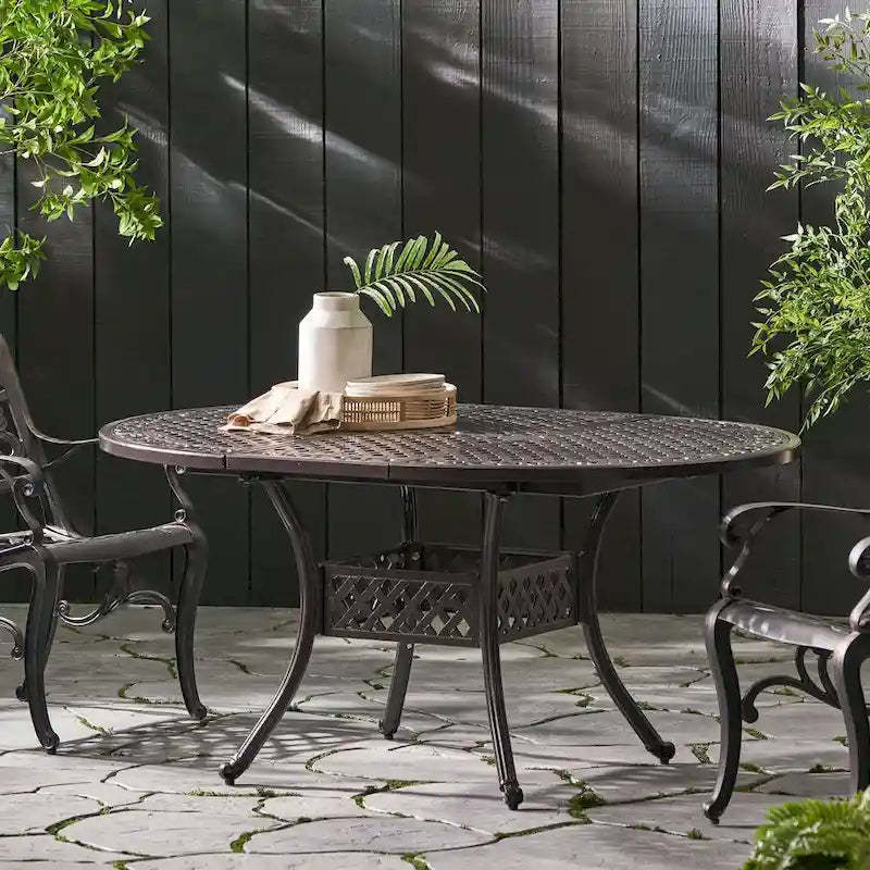 Outdoor Expandable Aluminum Dining Table