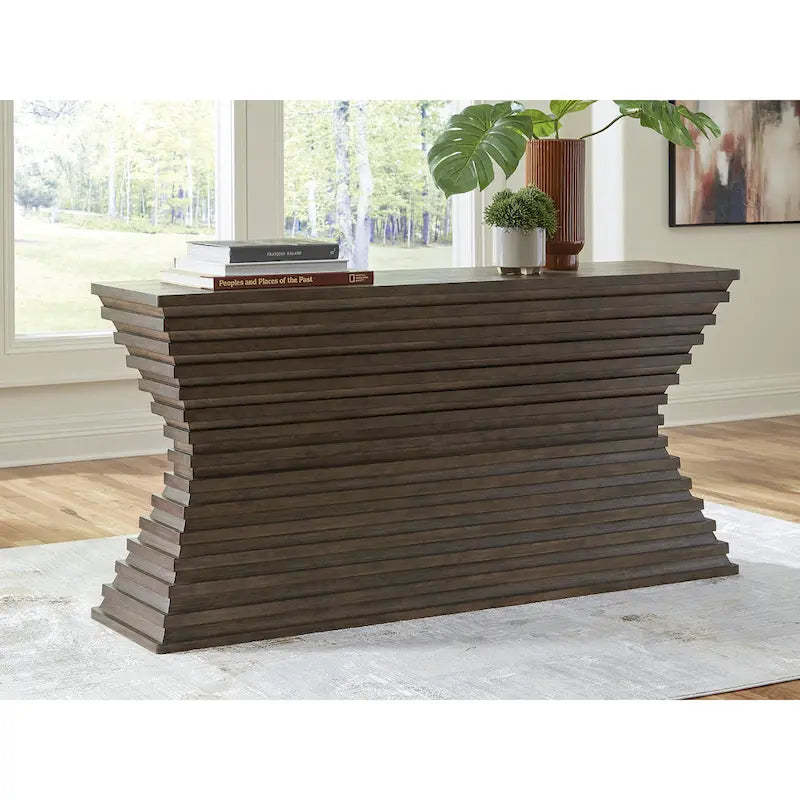 Signature Design by Ashley Hannodream Brown Sofa Table - 72 W x 18 D x 34.75 H