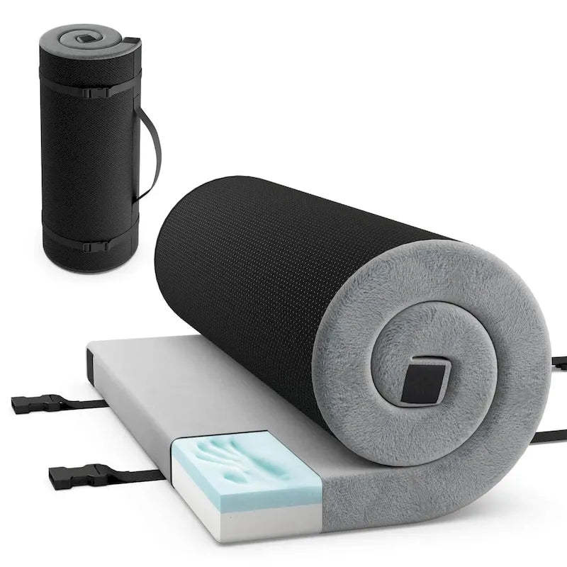 Goplus Memory Foam Camping Mattress with Anti-slip Bottom Travel Bag - See Details