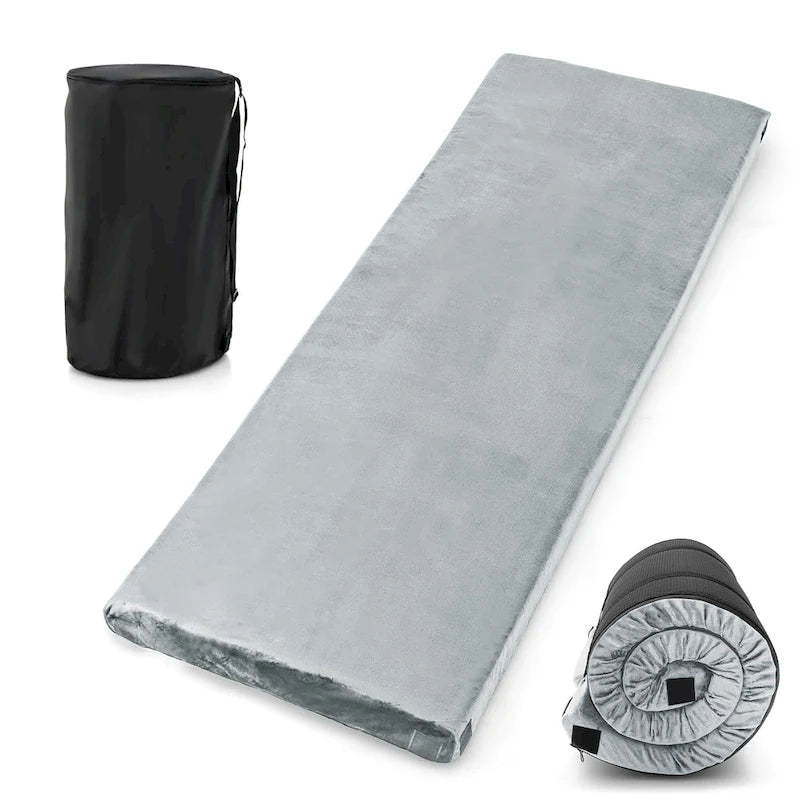 Gymax 72 Lightweight Roll Up Travel Mattress Portable Memory Foam