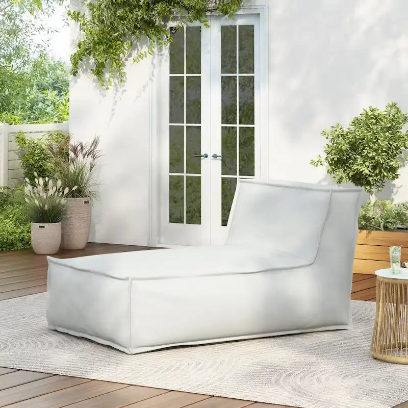 Christopher Knight Home- Harper Fabric Outdoor Bean Bag Lounger Chair