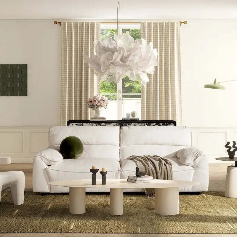 Sorrento 90.5 Chenille Upholstered 2-Piece Modular Sofa