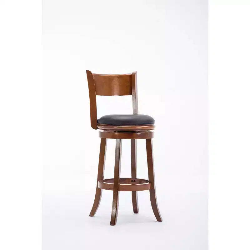 Palmetto Swivel Hardwood Barstool Walnut - Boraam