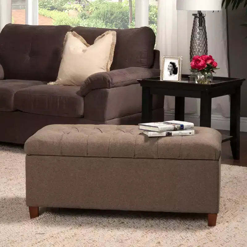 Tufted Storage Bench - HomePop