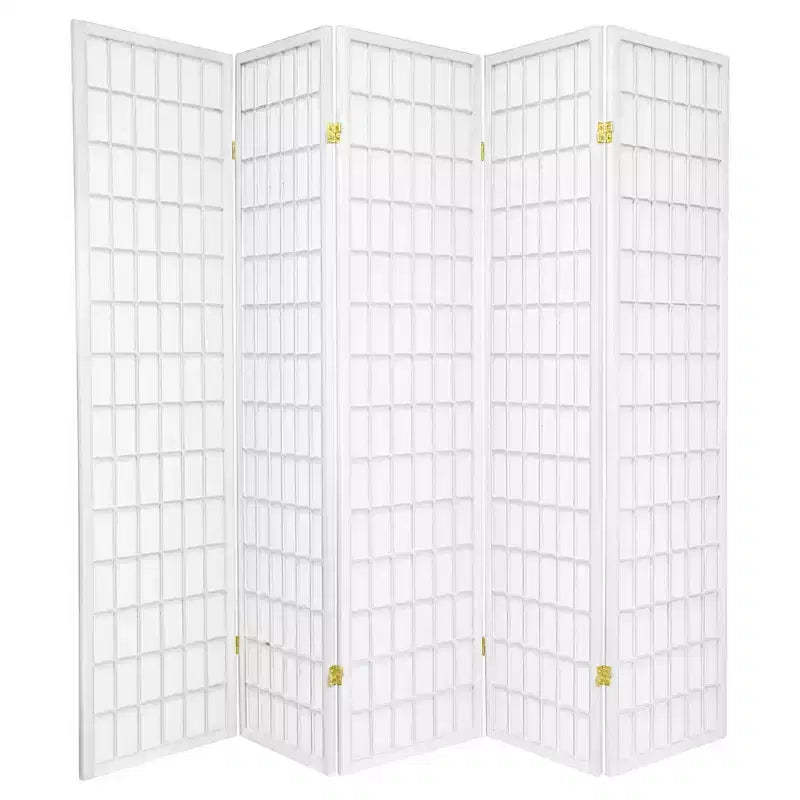 6 ft. Tall Window Pane Shoji Screen - Oriental Furniture