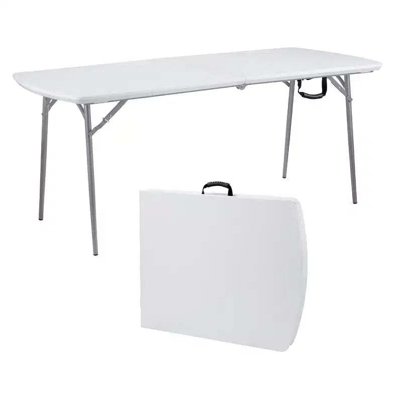 30"x72" Heavy Duty Fold In Half Table Speckled Gray - Hampden Furnishings