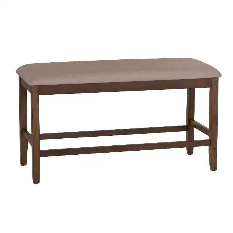 Powell Barnes Counter Stool Backless Bench Brown