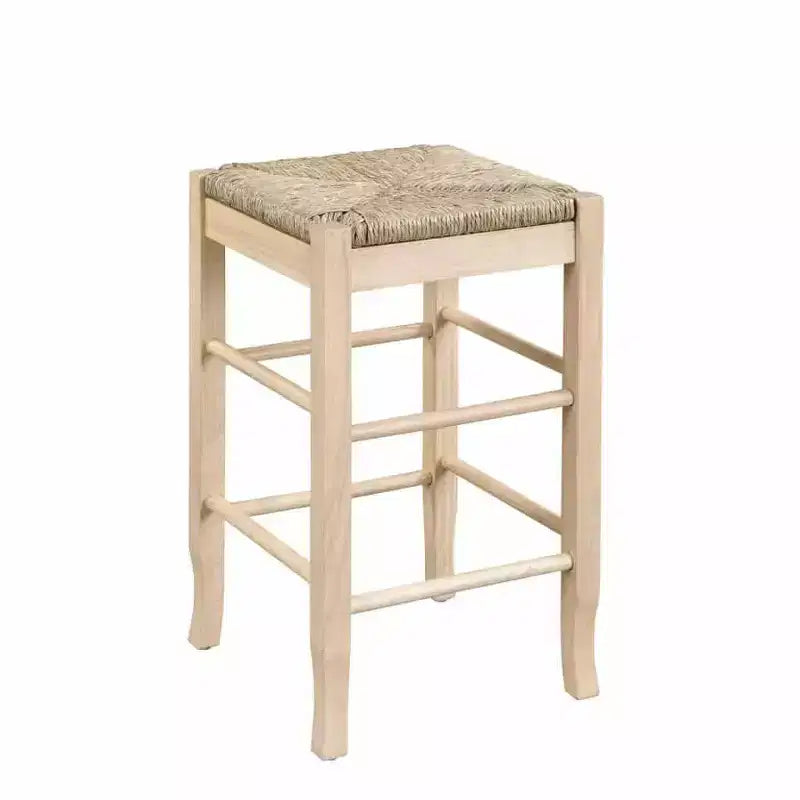 Boraam Square Rush Backless Counter Height Barstool Blonde Oak Finish