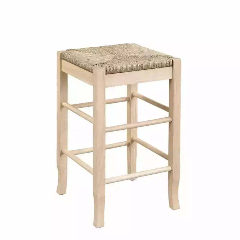 Boraam Square Rush Backless Counter Height Barstool Blonde Oak Finish