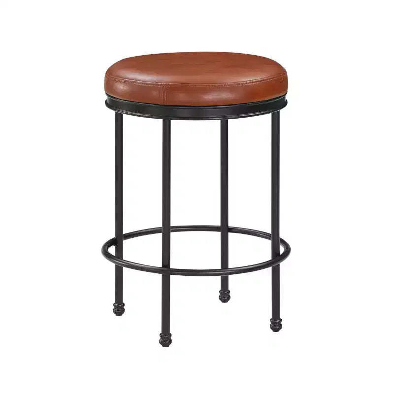 Comfort Pointe Montecarlo Counter Height Barstool Caramel
