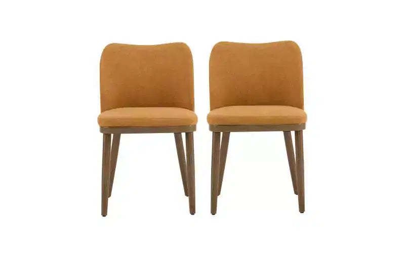 Christopher Knight Home Set of 2 Isaac Fabric Upholstered Dining Chairs Ginger